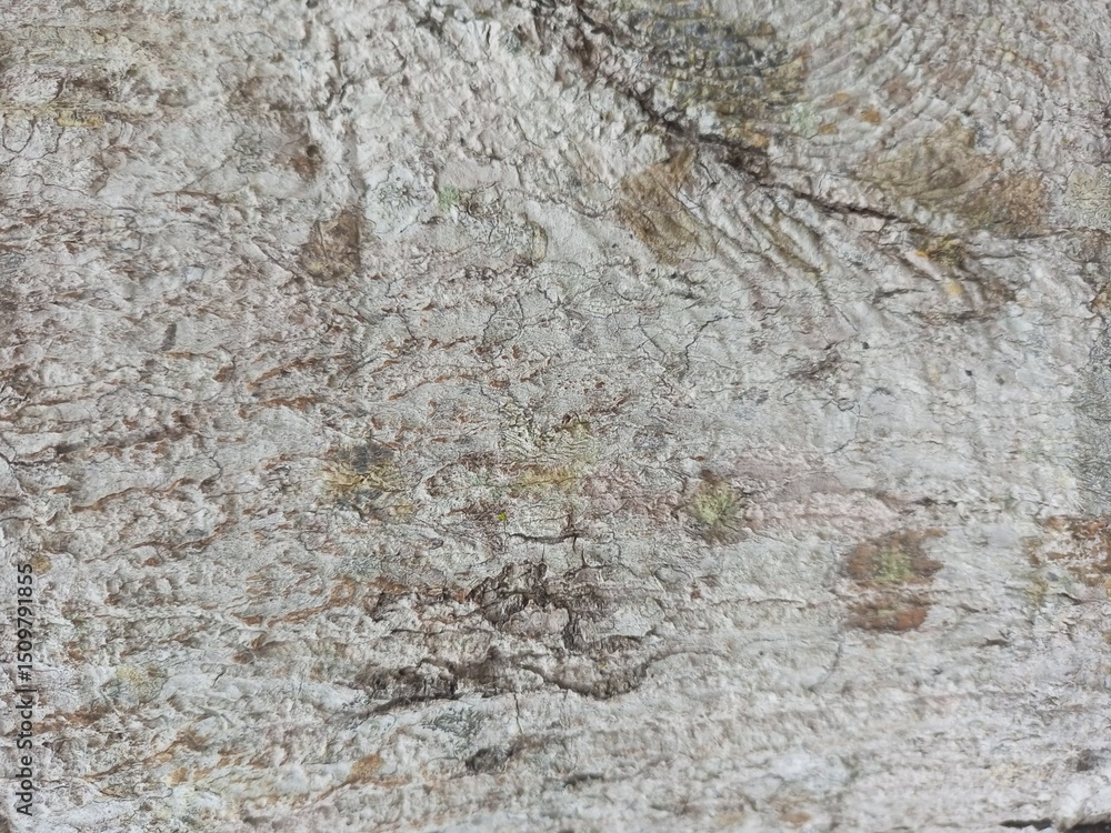 Naklejka premium Weathered Tree Bark Surface Showing Intricate Natural Textures