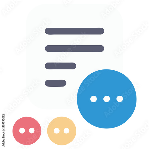 Contextual Menu Icons with Dots Lines Buttons and Ellipsis for Interface and Navigation Elements
