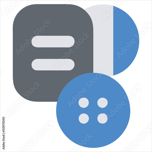 Contextual Menu Icons with Dots Lines Buttons and Ellipsis for Interface and Navigation Elements
