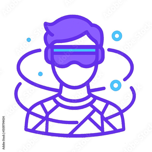 Metaverse Avatar Icon – Futuristic VR Identity Symbol