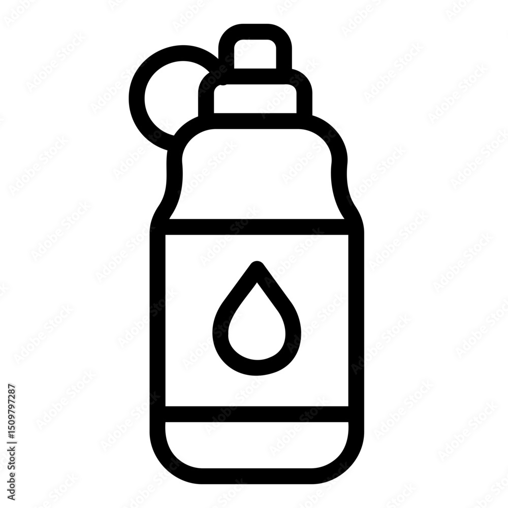 water bottle Line Icon water bottle Line Icon