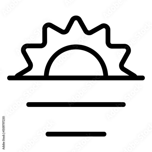 sunrise Line Icon