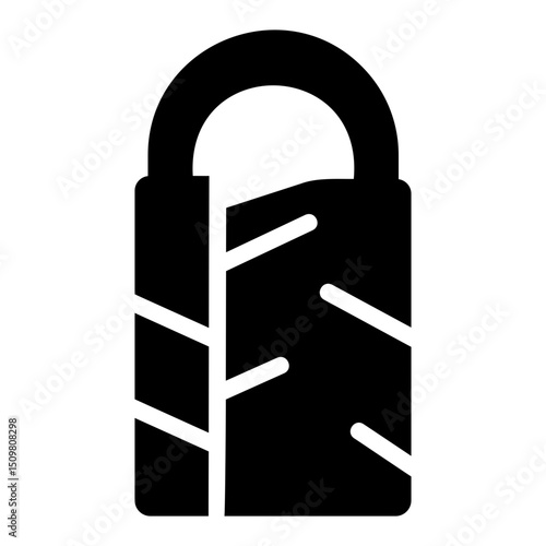 sleeping bag Solid icon
