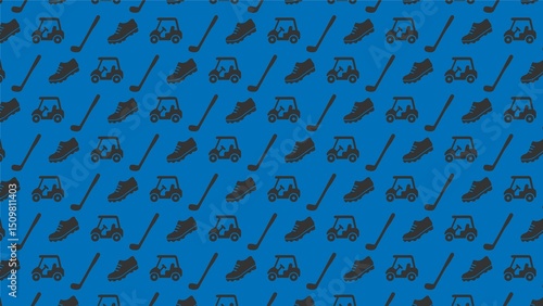 Seamless vector pattern golf design