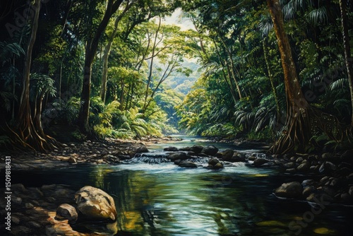Discovering the tranquility of Mossman Gorge in Daintree Rainforest National Park, Mossman Gorge Daintree Rainforest National park Wilderness landscape