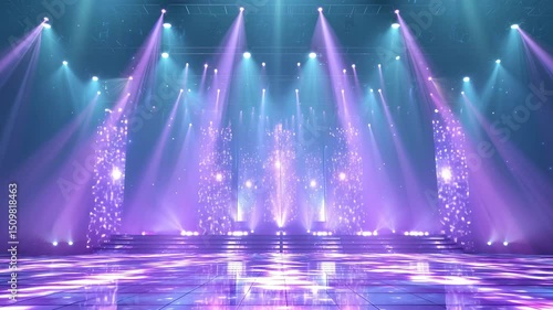 スポットライトで照らされたステージ