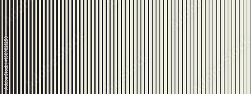 Structured stripe elements in line pattern with black and white contrast. Abstract fade and gradient suggest a smooth transition. Background vector wallpaper.