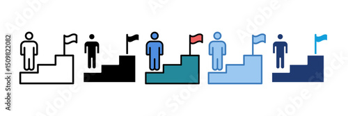 Career Coaching Icon Element For Design