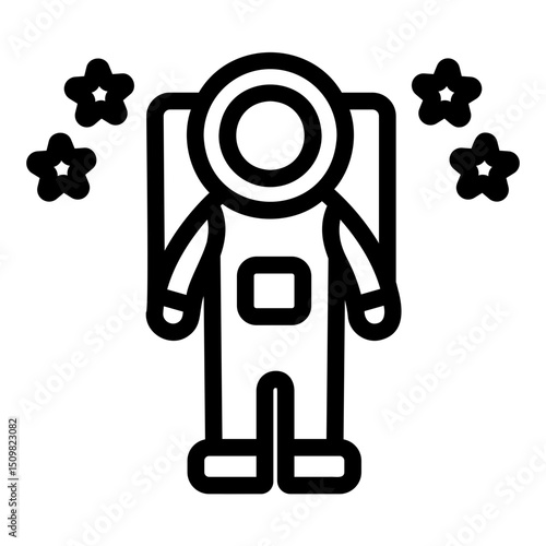 gravity Line Icon