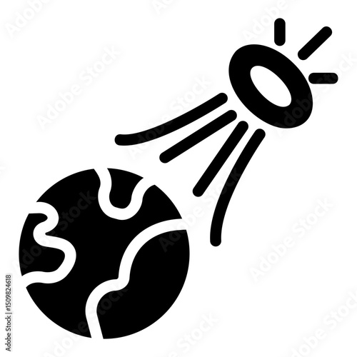 cosmic radiation Solid icon