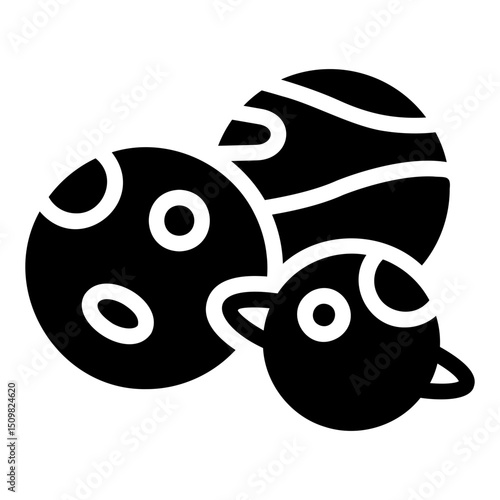 dwarf planet Solid icon