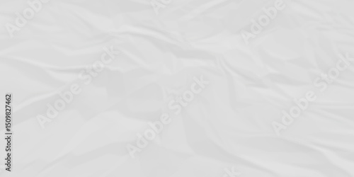 White fabric background. white crumpled paper background texture pattern overlay. wrinkled high resolution arts craft and Seamless white crumpled paper.	
