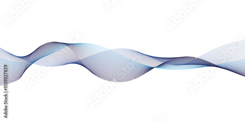 Abstract modern colorful wavy stylized blend liens gradient background. Blending gradient colors. Digital frequency track equalizer. Colorful shiny and smooth blend lines background. 