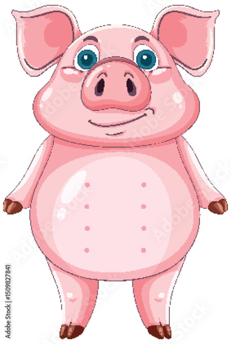 Cute Cartoon Pig Illustration
