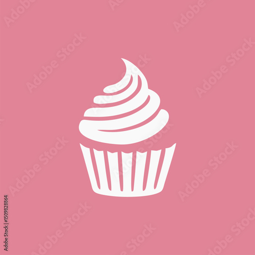 A delightful cupcake adorned with intricate flower decorations and pastel tones, embodying sweetness for any festive occasion.
