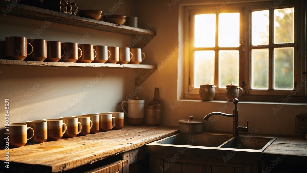 Obraz premium Soft Tones & Shelves