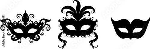 Ornate Carnival Masks vector design