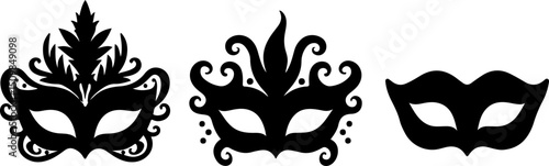 Ornate Carnival Masks vector design