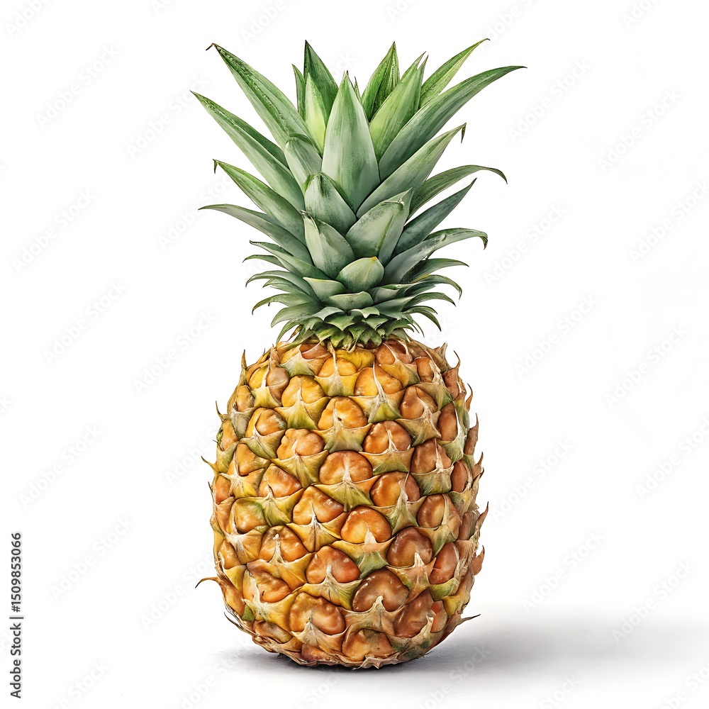 Fototapeta premium pineapple on white background
