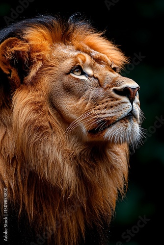 Majestic lion portrait