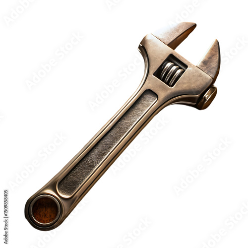 Adjustable Wrench: Close-up of a Versatile Tool