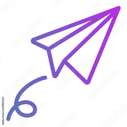 paper plane Gradient icon