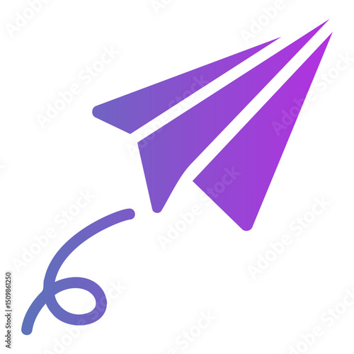 paper plane Gradient icon