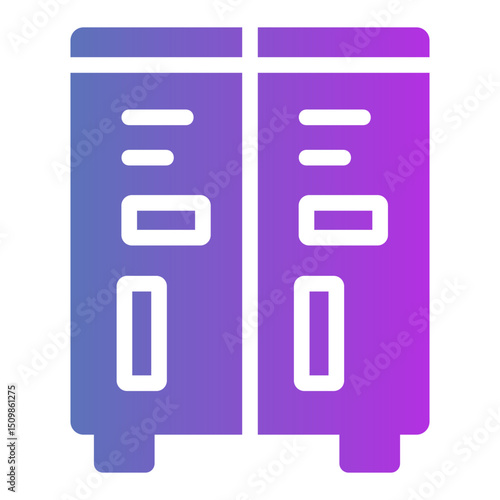 school locker Gradient icon