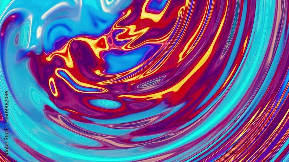 Smooth purple liquid horizontal animation with blue and pink Smooth purple liquid horizontal animation with blue and pink