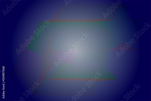 Glowing blue abstract light background with waves and digital effects