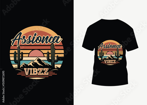 Cotton t-shirt design template with blank front for fashion clothing and casual wear on black textile