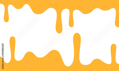 Cheese on white background. Melted cheese, cheese vector. Flowing liquid isolated on white background. leak, splash, spilled liquid.
