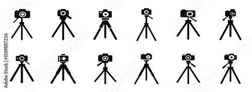 camera tripod icons
