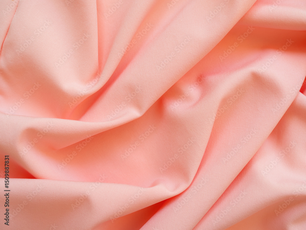 Background pink silk cloth wave abstract texture soft tablecloth cotton textile backdrop cosmetic beauty template presentation, silky velvet linen mockup cloth dress curtain backdrop clothing. Background pink silk cloth wave abstract texture soft tablecloth cotton textile backdrop cosmetic beauty template presentation, silky velvet linen mockup cloth dress curtain backdrop clothing.