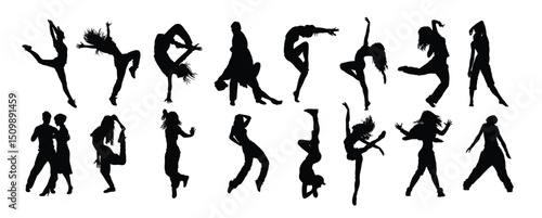 dance training silhouette