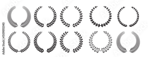 different circular wreath collection.