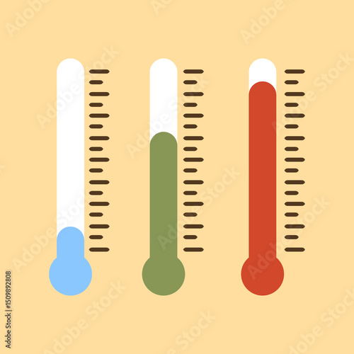 simple air temperature icon design