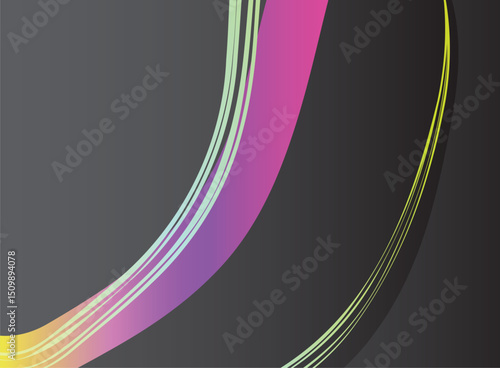 Abstract geometric lines pattern on black background. Elegant dark gray color with textured modern design uses for  book page, paintings, printing, mobile backgrounds, book, covers, screen savers, web