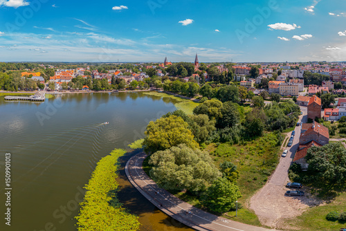 Fototapeta Naklejka Na Ścianę i Meble -  Ostróda-miasto położone na Mazurach na Pojezierzu Iławskim	