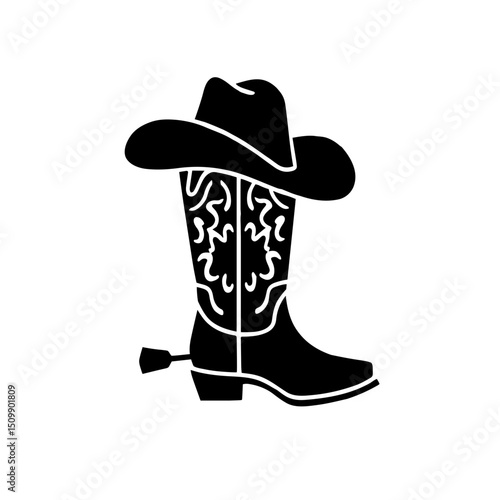 black cowboy hat