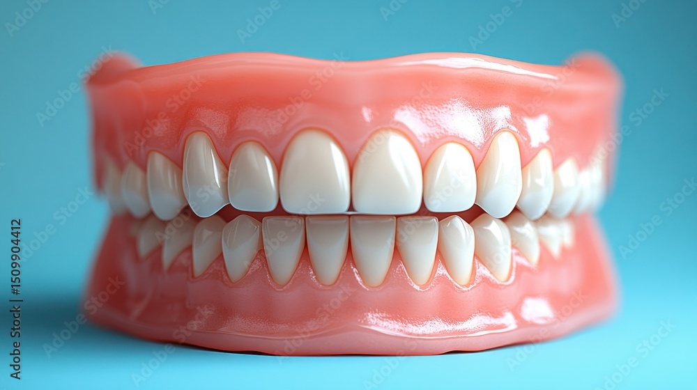 Obraz premium Close-up of a dental prosthesis