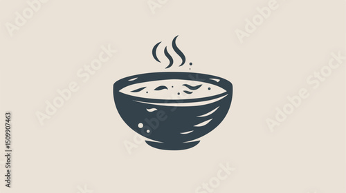 Delicious Hot Meal on Plate: Simple Line Icon for Websites, Mobile Apps, and Infographics. Perfect  
