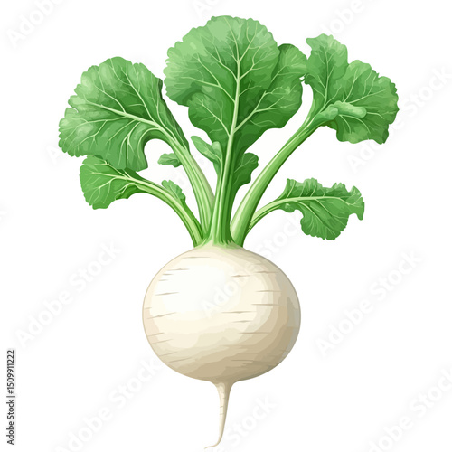 Kohlrabi isolated on white 