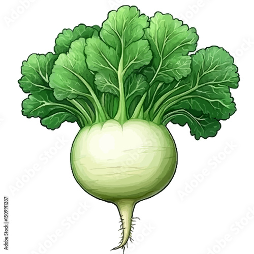 Vector kohlrabi 