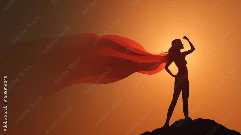 Strong woman, winning, success , and life goals concept. Strong woman, winning, success , and life goals concept.
