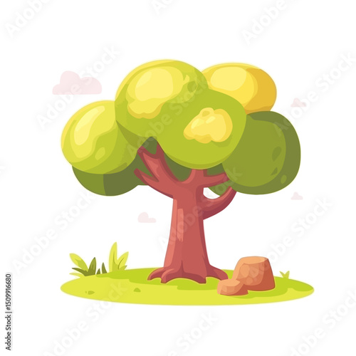 Linden tree isolated 