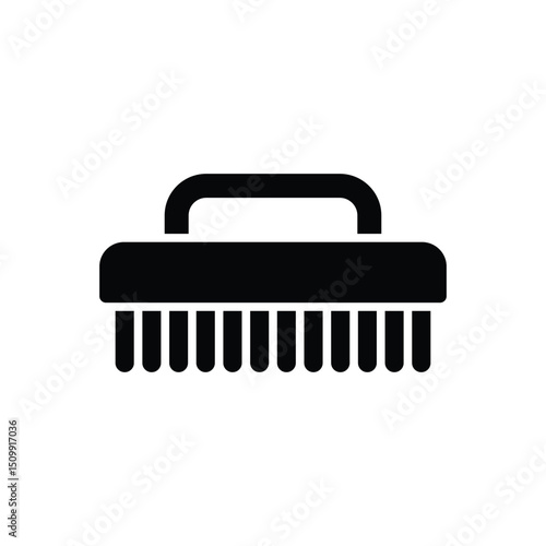 scrub brush icon vector design template simple and clean