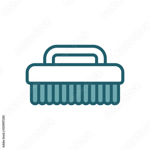 scrub brush icon vector design template simple and clean