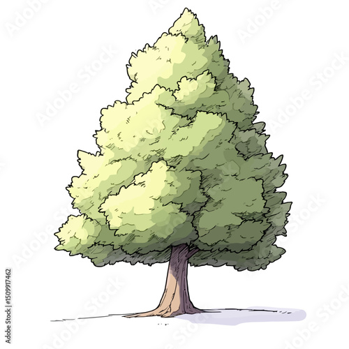 Illustration of a linden tree 