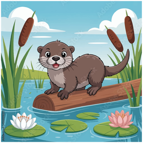 World Wetlands Day cartoon poster image flyer 17.eps